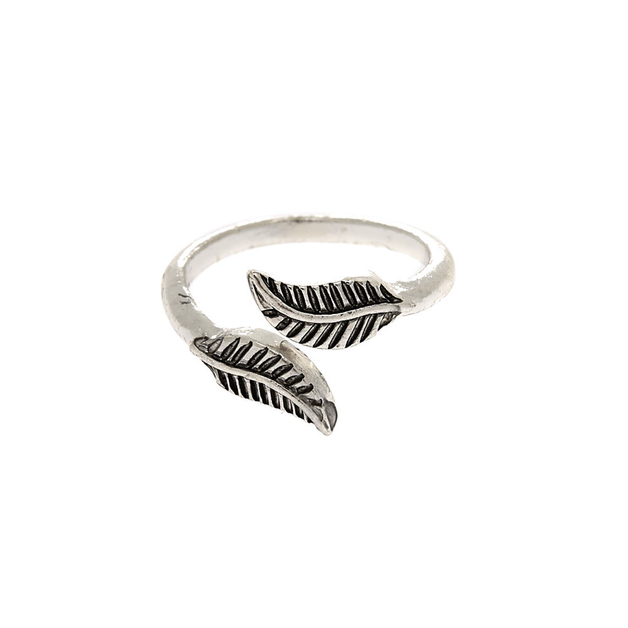 Silver Leaf Wrap Toe Ring,