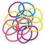 Lot de 12&nbsp;&eacute;lastiques &agrave; cheveux fluo lumineux,