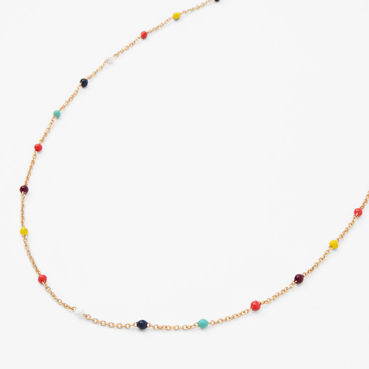 Multicolor Beaded Gold Belly Chain,