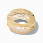Gold Round Metal Hair Claw,