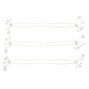 Silver-tone Pearl &amp; Glass Rhinestone Hair Pins - 6 Pack,