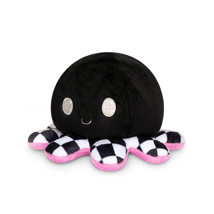 TeeTurtle&trade; Claire&#39;s Exclusive Reversible Plushies Checkered Octopus,