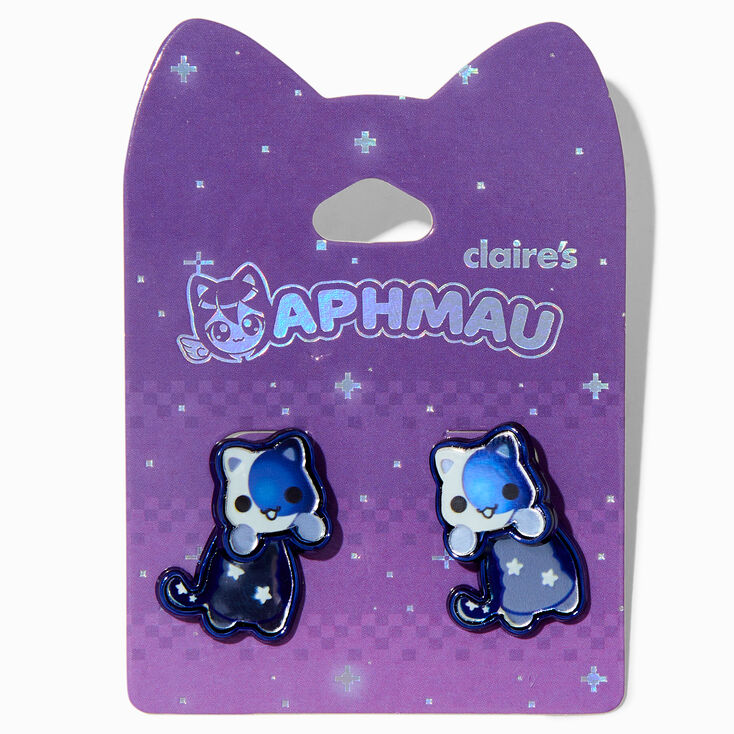 Aphmau&trade; Claire&#39;s Exclusive Moon Cat Front &amp; Back Earrings ,