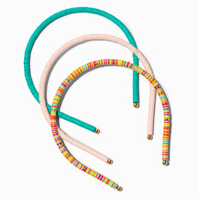 Claire&#39;s Club Fimo Clay Rainbow Bead Headbands - 3 Pack,