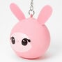 Bunny Rabbit Stress Ball Keychain - Pink,