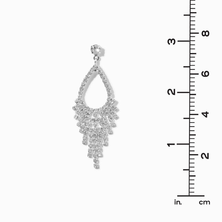 Rhinestone Chandelier 2&quot; Drop Earrings,