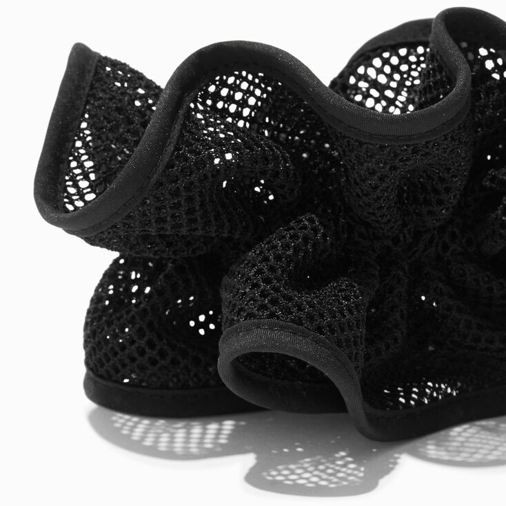 Chouchou en tulle noir,