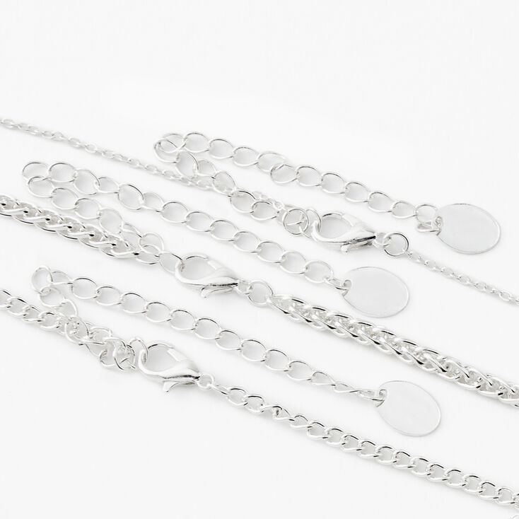 Starburst Chain Choker Necklaces - 3 Pack,