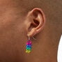 Rainbow Coil Drop Earrings,