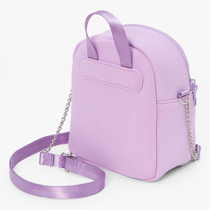 Solid Lavender Mini Backpack Crossbody Bag | Claire's