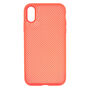 Neon Coral Perforated Phone Case - Fits iPhone XR,