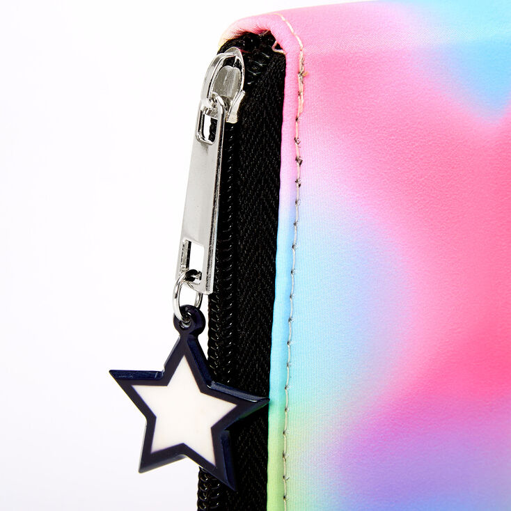Rainbow Tie Dye Mini Zip Wallet,