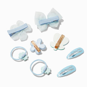 Claire&#39;s Club Blue Daisy Mixed Hair Clip Set - 8 Pack,