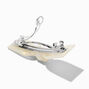 White Hair Bow Clip,
