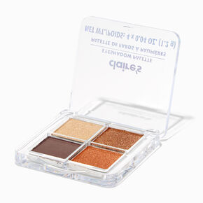 Palette avec quatre ombres &agrave; paupi&egrave;res chatoyantes brun roux,