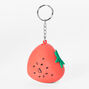 Red Strawberry Stress Ball Keyring,