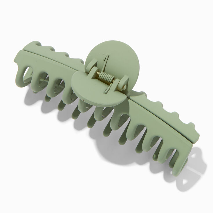 Matte Sage Green Large Hair Claw,