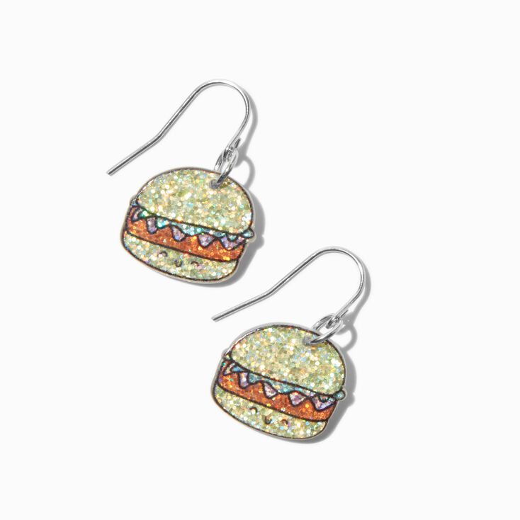 Sparkle Hamburger Drop Earrings,