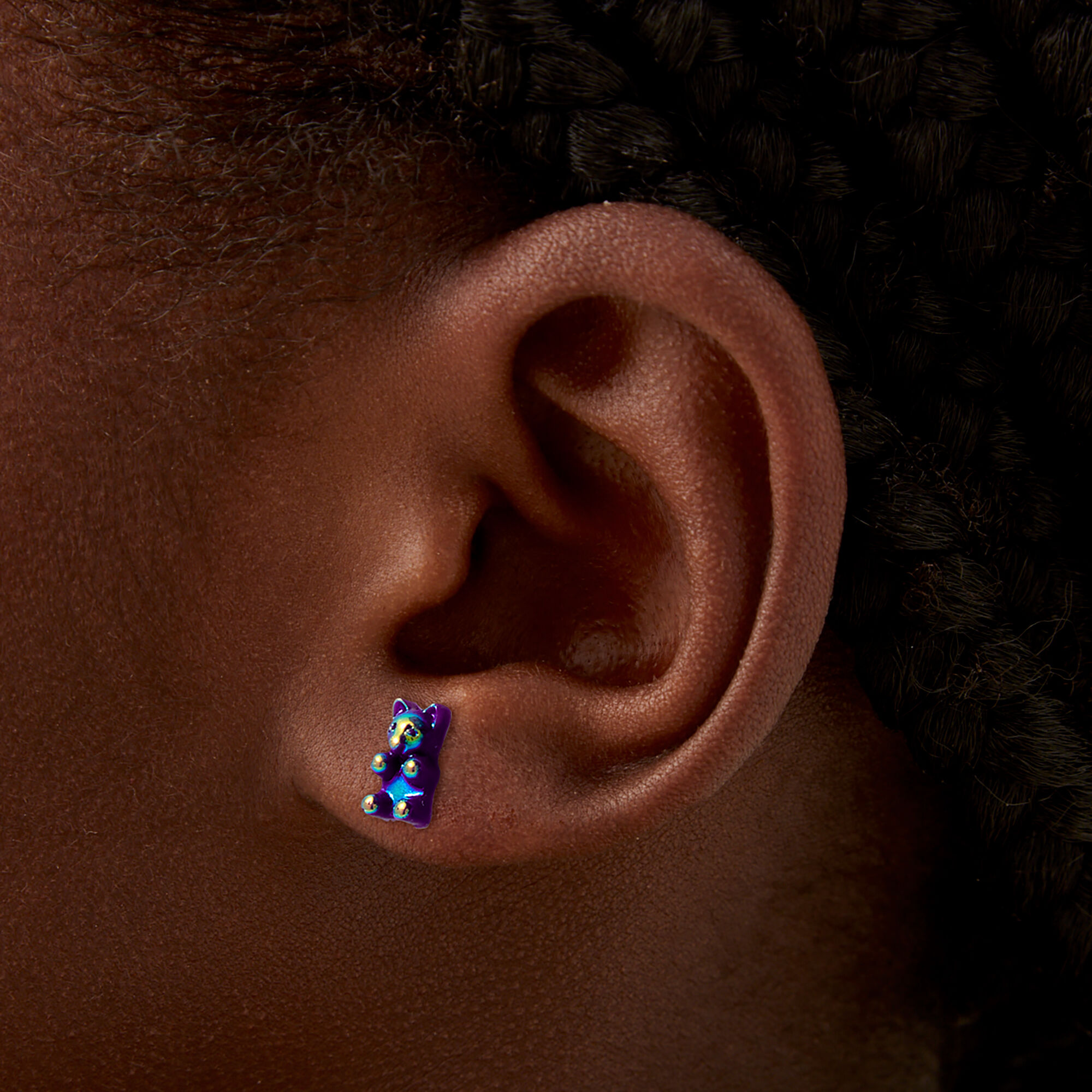 Gummy Bears® Iridescent Stud Earrings - 6 Pack