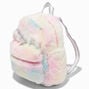 Pastel Tie Dye Unicorn Furry Mini Backpack,