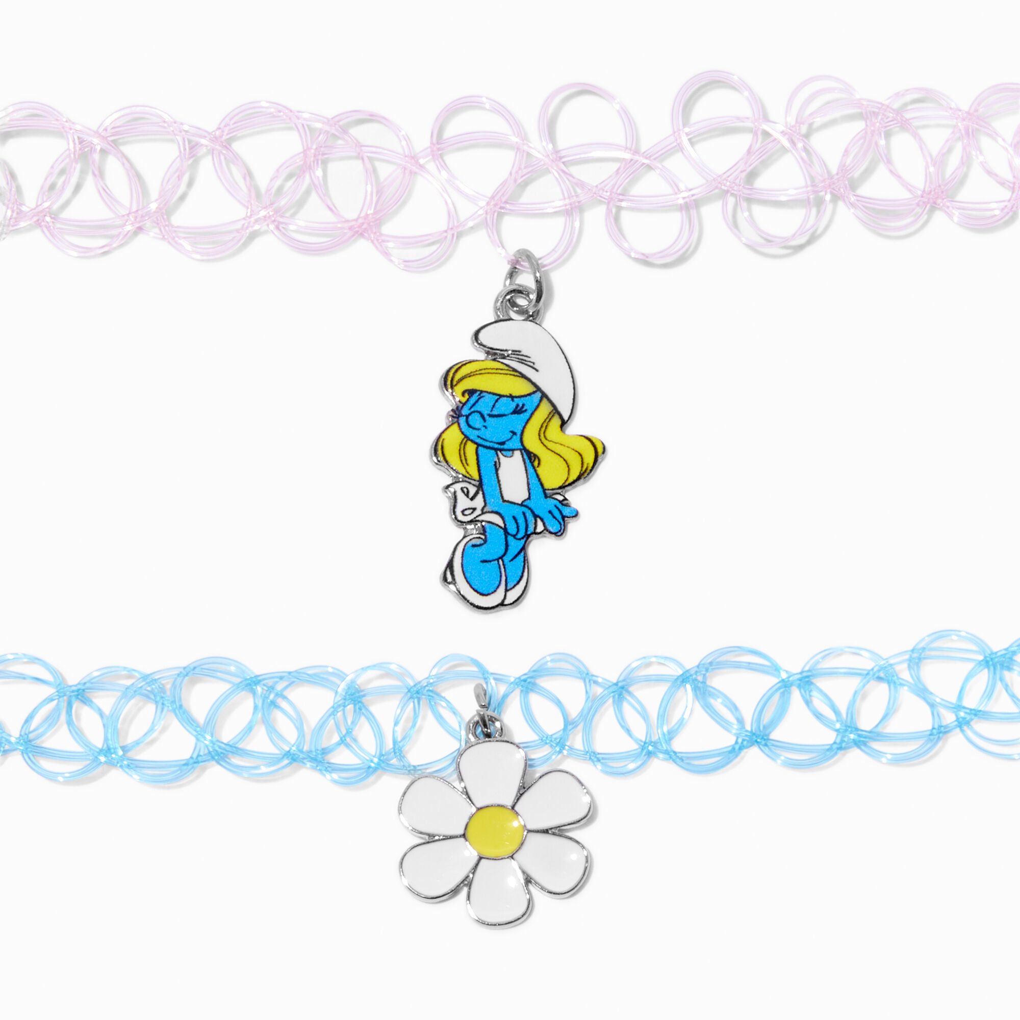 The Smurfs™ Claire's Exclusive Tattoo Choker Necklace Set - 2 Pack,