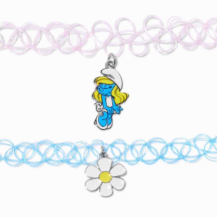The Smurfs&trade; Claire&#39;s Exclusive Tattoo Choker Necklace Set - 2 Pack,