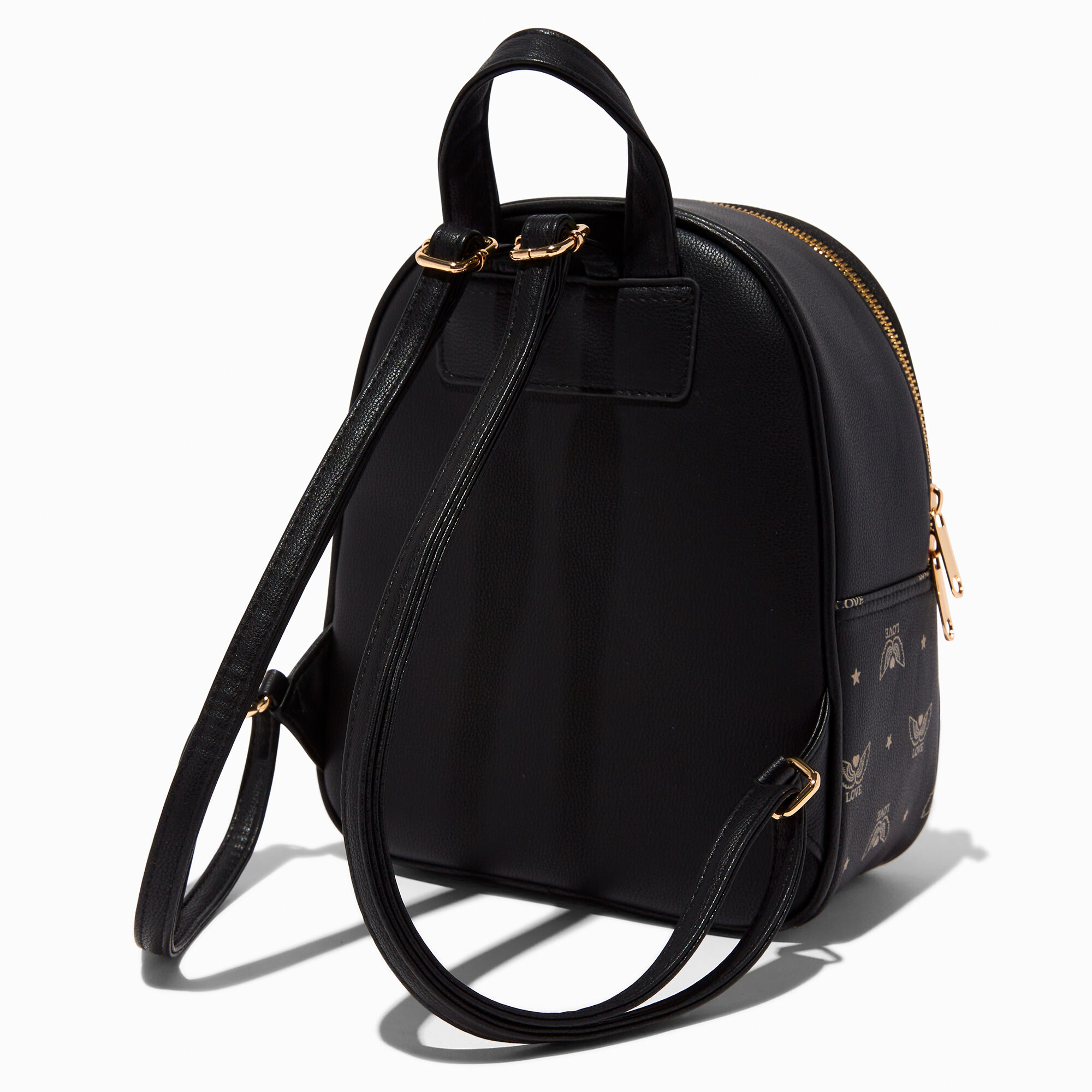 Coquette Colorblock Tan Love Wings Small Backpack,
