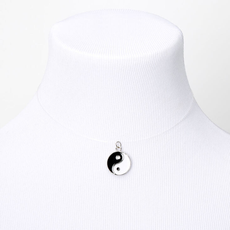 Yin Yang Illusion Pendant Necklace,