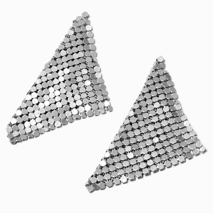 Mean Girls™ x Claire's Silver Chainmail Drop Earrings