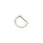 Silver 16G Septum Hoop Nose Ring,