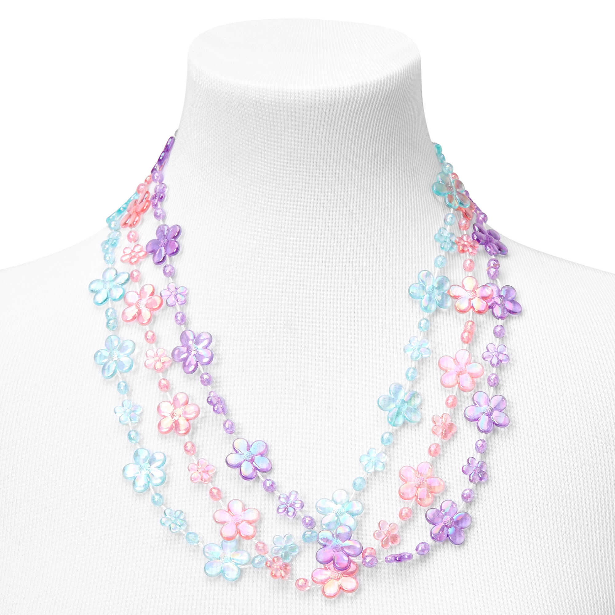 Claire s Club Pastel Flowers Jewelry Set 9 Pack Claire s US