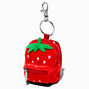 Strawberry Mini Backpack Keychain,