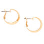 Gold 20MM Hammered Hoop Earrings,