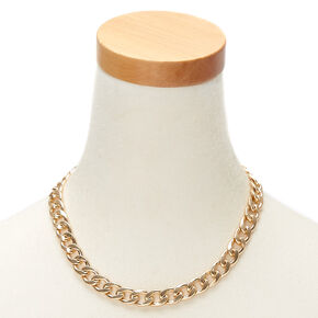 Gold Heavy Chain Necklace,