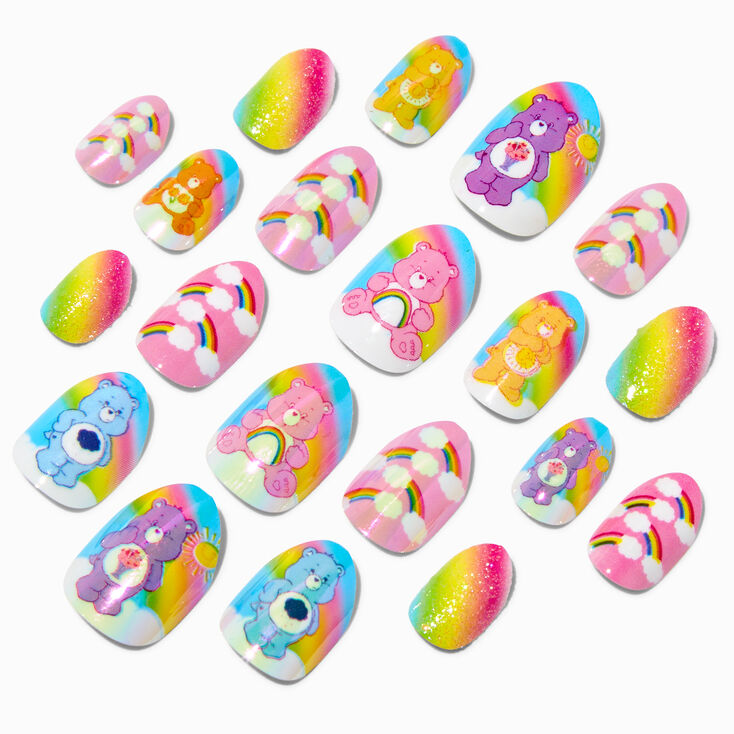 Care Bears&trade; Claire&#39;s Exclusive Stiletto Press On Faux Nail Set - 20 Pack,