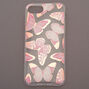 Coque de portable papillon couleur dor&eacute; rose - Compatible avec iPhone 6/7/8,