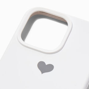 White Heart Phone Case - Fits iPhone&reg; 14 Pro Max,