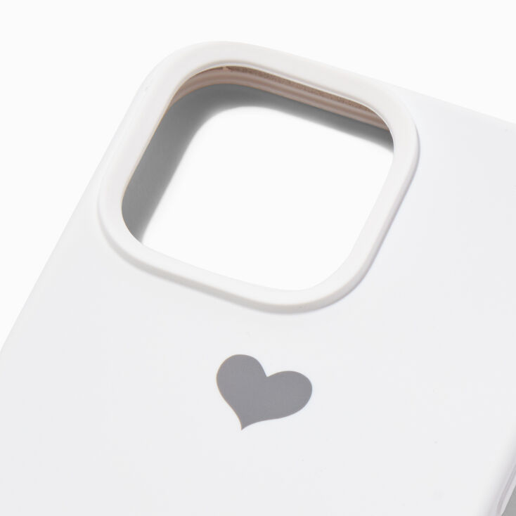 White Heart Phone Case - Fits iPhone&reg; 14 Pro Max,