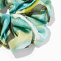 Giant Green Swirl Silky Hair Scrunchie,