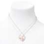 Best Friends Star Confetti Split Heart Necklaces - 2 Pack,