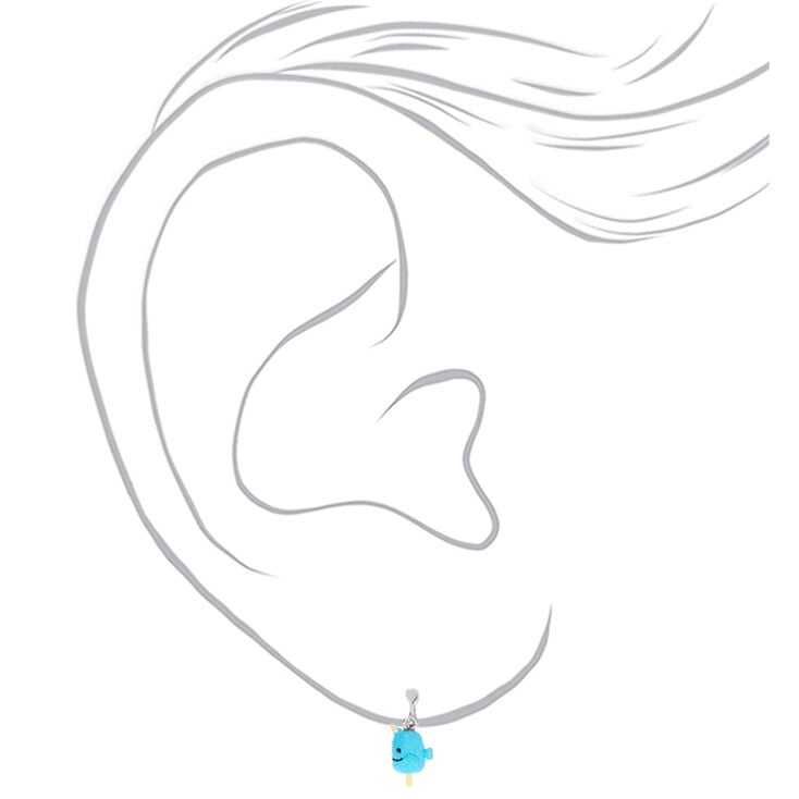 Unicorn Popsicle Clip On Earrings - 3 Pack,