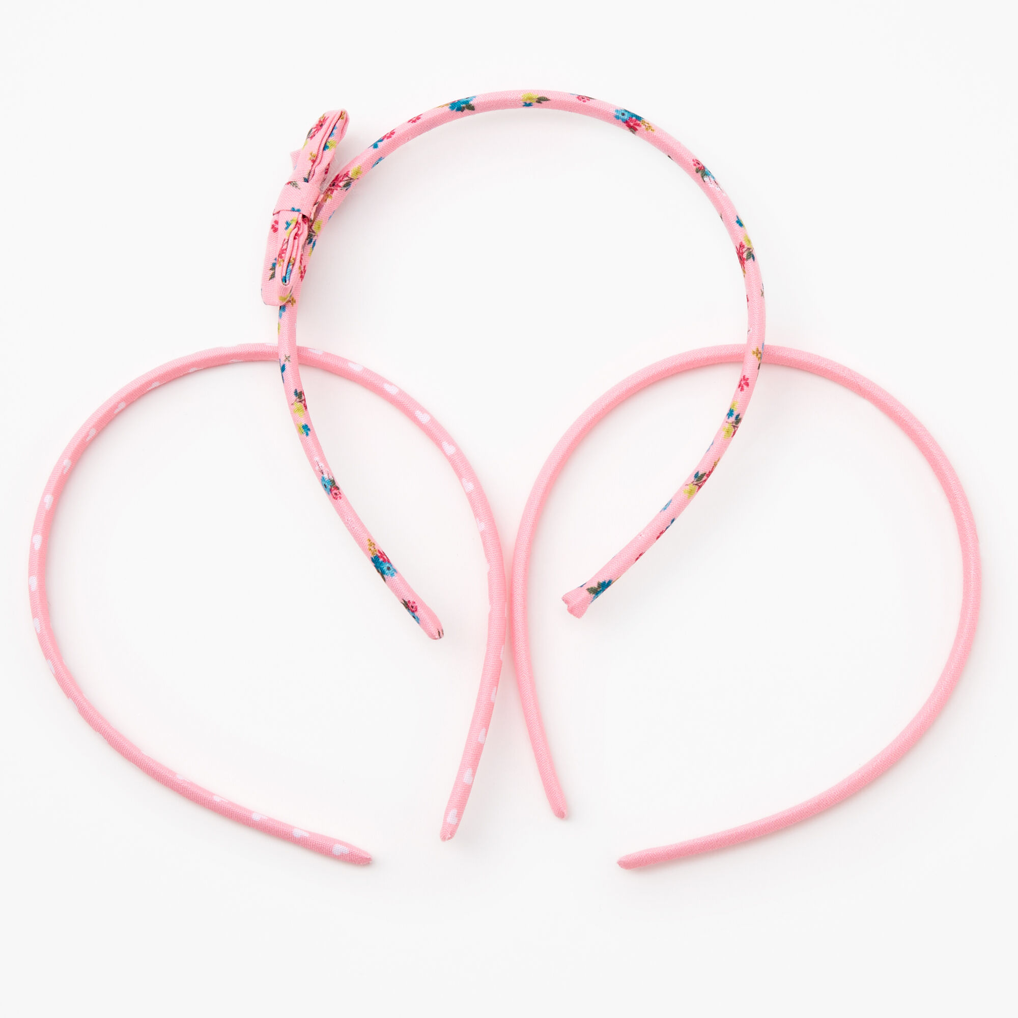 Claire's Club Spring Floral Headbands - Pink, 3 Pack,