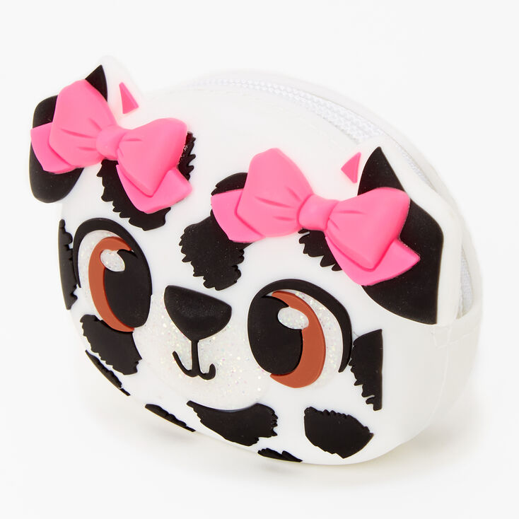 Claire's Porte-monnaie en silicone chiot dalmatien - Blanc