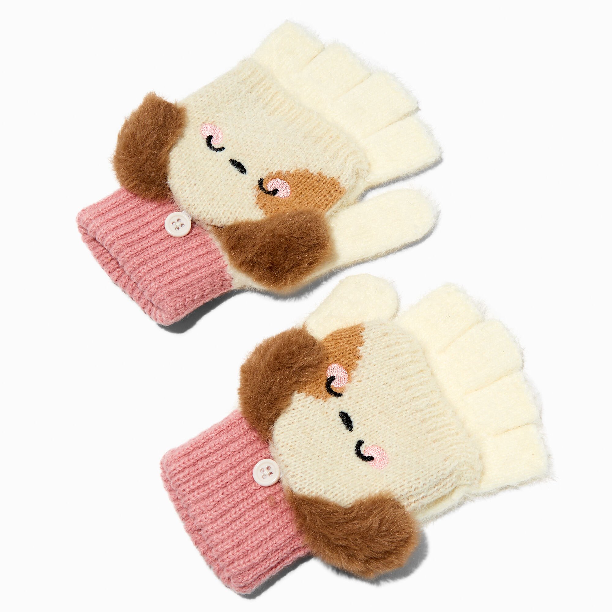 Claire's Club Puppy Convertible Gloves,