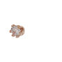 Rose Gold Cubic Zirconia Round Stud Earrings - 2MM,