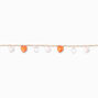 Gemstone Heart Charms Choker Necklace,