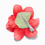 Dark Pink Hibiscus Flower Hair Clip,