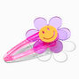Smiling Purple Daisy Snap Hair Clip,