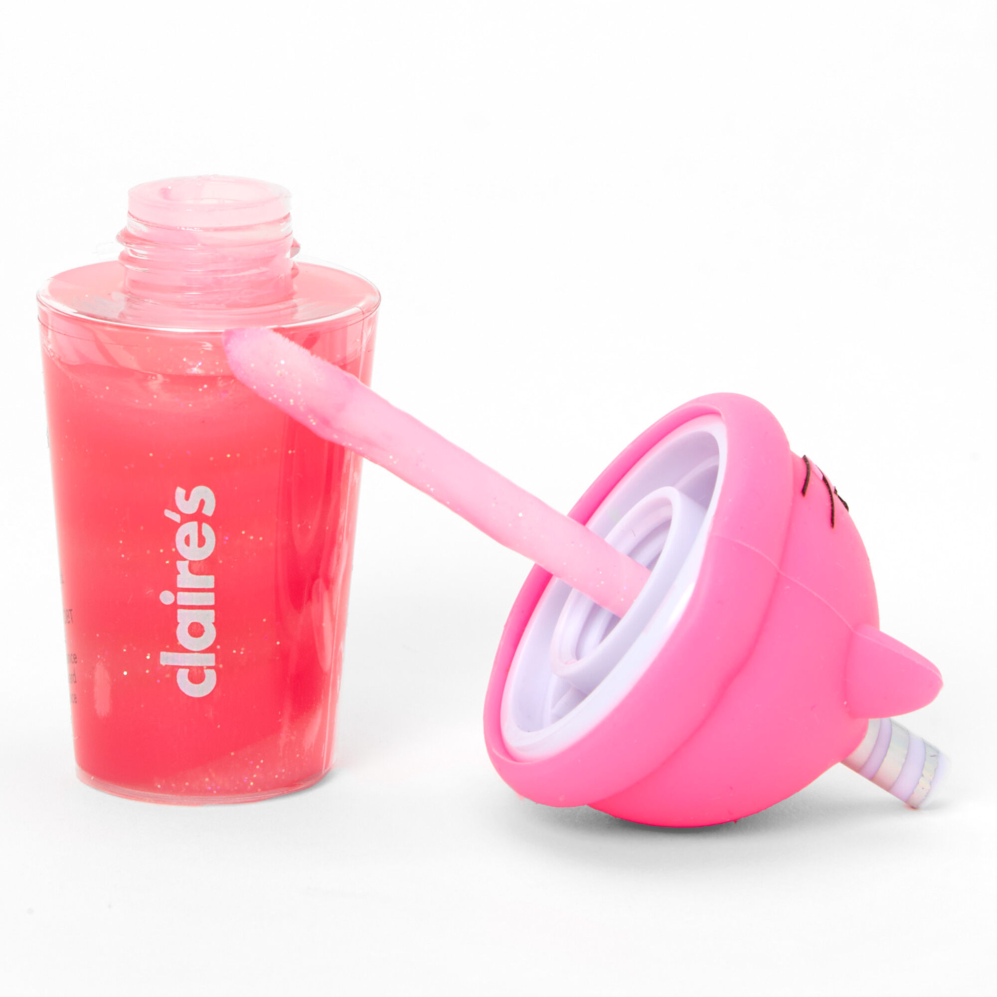 Glitter Kitty Lip Gloss Pot - Pink,