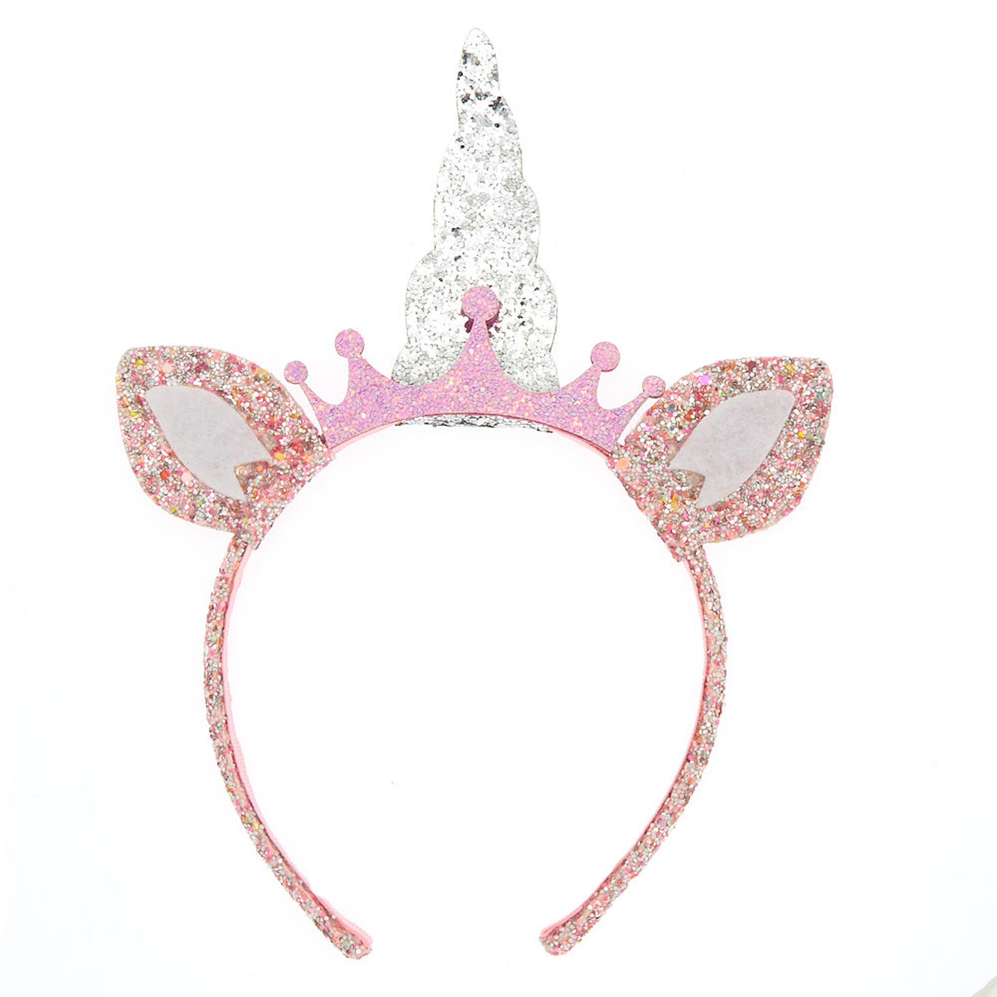 Claire S Club Glitter Unicorn Headband Pink Claire S